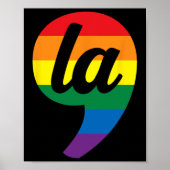La Kamala Harris Pride Rainbow Poster (Vorne)