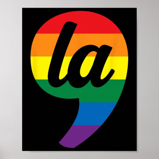 La Kamala Harris Pride Rainbow Poster (Vorne)