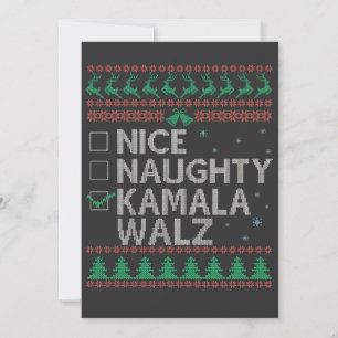 La Kamala Harris Ugly Christmas Sweater-Wahl Einladung