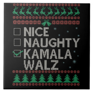 La Kamala Harris Ugly Christmas Sweater-Wahl Fliese