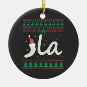 La Kamala Harris Ugly Christmas Sweater-Wahl Keramik Ornament