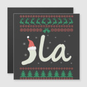 La Kamala Harris Ugly Christmas Sweater-Wahl Magnetkarte (Vorne/Hinten)