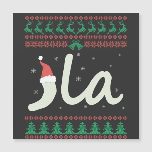 La Kamala Harris Ugly Christmas Sweater-Wahl Magnetkarte (Vorderseite)