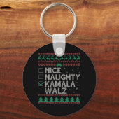 La Kamala Harris Ugly Christmas Sweater-Wahl Schlüsselanhänger (Vorderseite)