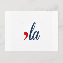 'la Kamala Harris. Weiß Postkarte