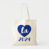 ,la KAMALA heart 2024 blue script text Tragetasche (Vorne)