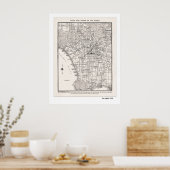 LA Karte 1925 Poster (Küche)