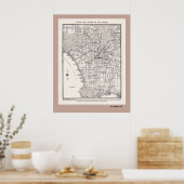 LA Karte aus dem Jahr 1925 Poster (Küche)