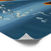 LA KAYAKISTE (der Kajakfahrer) Poster (Ecke)