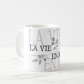 La konkurrieren en-Rose Kaffeetasse (Vorderseite Links)