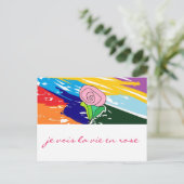 La konkurrieren en-Rosenkarte Postkarte (Stehend Vorderseite)