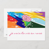 La konkurrieren en-Rosenkarte Postkarte (Vorne/Hinten)