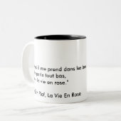 La konkurrieren en stieg zweifarbige tasse (Vorderseite Links)