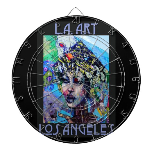 LA-Kunst-Dartboard Dartscheibe (vorne)
