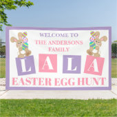 La La Easter Bunny Egg Hunt Banner (Außenbereich)