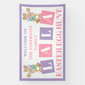 La La Easter Bunny Egg Hunt Banner (Vertikal)