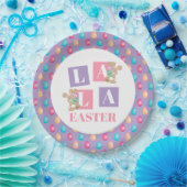 La La Easter Bunny Egg Hunt Party Pappteller (Party)