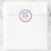 La La Easter Bunny Egg Hunt Runder Aufkleber (Tasche)