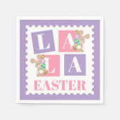 La La Easter Bunny Party Serviette (Vorderseite)