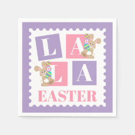 La La Easter Bunny Party Serviette