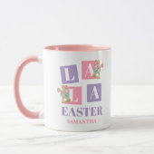 La La Easter Cute Spring Bunny Mug Tasse (Links)