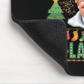 La La La Donald Trump Potus 47 Ugly Christmas 1 Mousepad (Ecke)