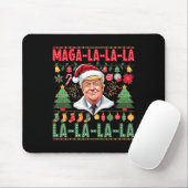 La La La Donald Trump Potus 47 Ugly Christmas 1 Mousepad (Mit Mouse)