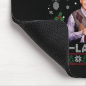La La La Donald Trump Potus 47 Ugly Christmas Swea Mousepad (Ecke)