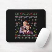 La La La Donald Trump Potus 47 Ugly Christmas Swea Mousepad (Mit Mouse)