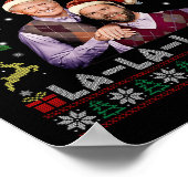 La La La Donald Trump Potus 47 Ugly Christmas Swea Poster (Ecke)