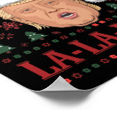 La La La Donald Trump Potus 47 Ugly Weihnachten 2 Poster (Ecke)