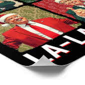 La La La Donald Trump Potus 47 Ugly Weihnachten 3 Poster (Ecke)
