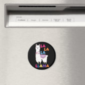 La La La La Llama - Funny Sing Llama Magnet (In Situ (Geschirrspüler))