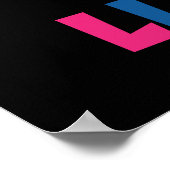 La La La La Llama - Funny Sing Llama Poster (Ecke)