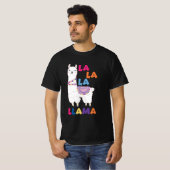 La La La La Llama - Funny Sing Llama T-Shirt (Vorne ganz)