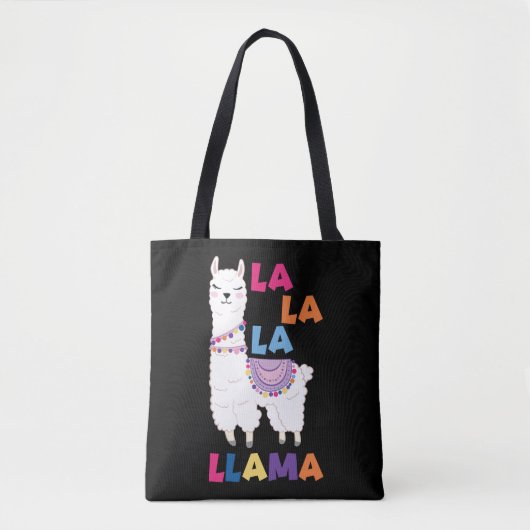La La La La Llama - Funny Sing Llama Tasche (Vorderseite)