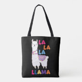 La La La La Llama - Funny Sing Llama Tasche (Rückseite)