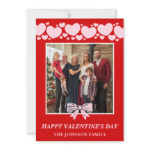La La Love Familie Valentinstag Fotokarte
