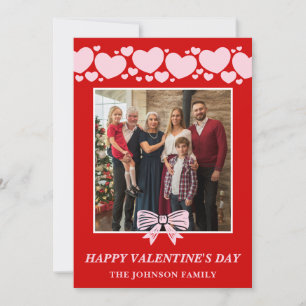 La La Love Familie Valentinstag Fotokarte Feiertagskarte