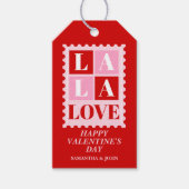 La La Love Valentinstag Geschenkanhänger (Vorderseite)