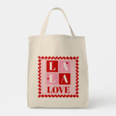 La La Love Valentinstag Tragetasche (Rückseite)