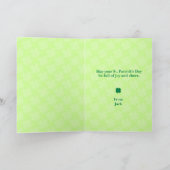 La La Lucky St. Patrick’s Day Card Karte (Innenseite)