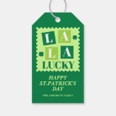 La La Lucky St. Patrick’s Day Geschenkanhänger (Rückseite)
