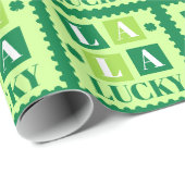 La La Lucky St. Patrick’s Day Geschenkpapier (Rolleneckpunkt)