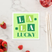 La La Lucky St. Patrick’s Day Grün Serviette (Beispiel)
