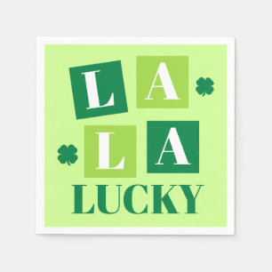 La La Lucky St. Patrick’s Day Grün Serviette