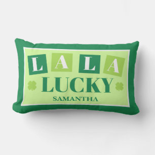 La La Lucky St. Patrick’s Day Kissen Für Draußen