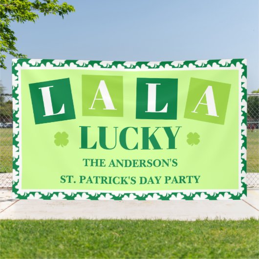 La La Lucky St. Patrick’s Day Party Banner (Außenbereich)