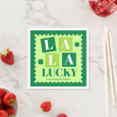 La La Lucky St. Patrick’s Day Party Serviette (Beispiel)