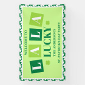 La La Lucky St. Patrick’s Day Party Welcome Banner (Vertikal)